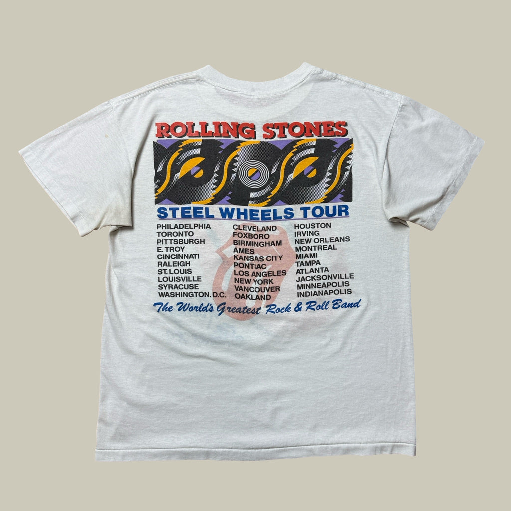 ROLLING STONES 1989 STEEL WHEELS TOUR T-SHIRT