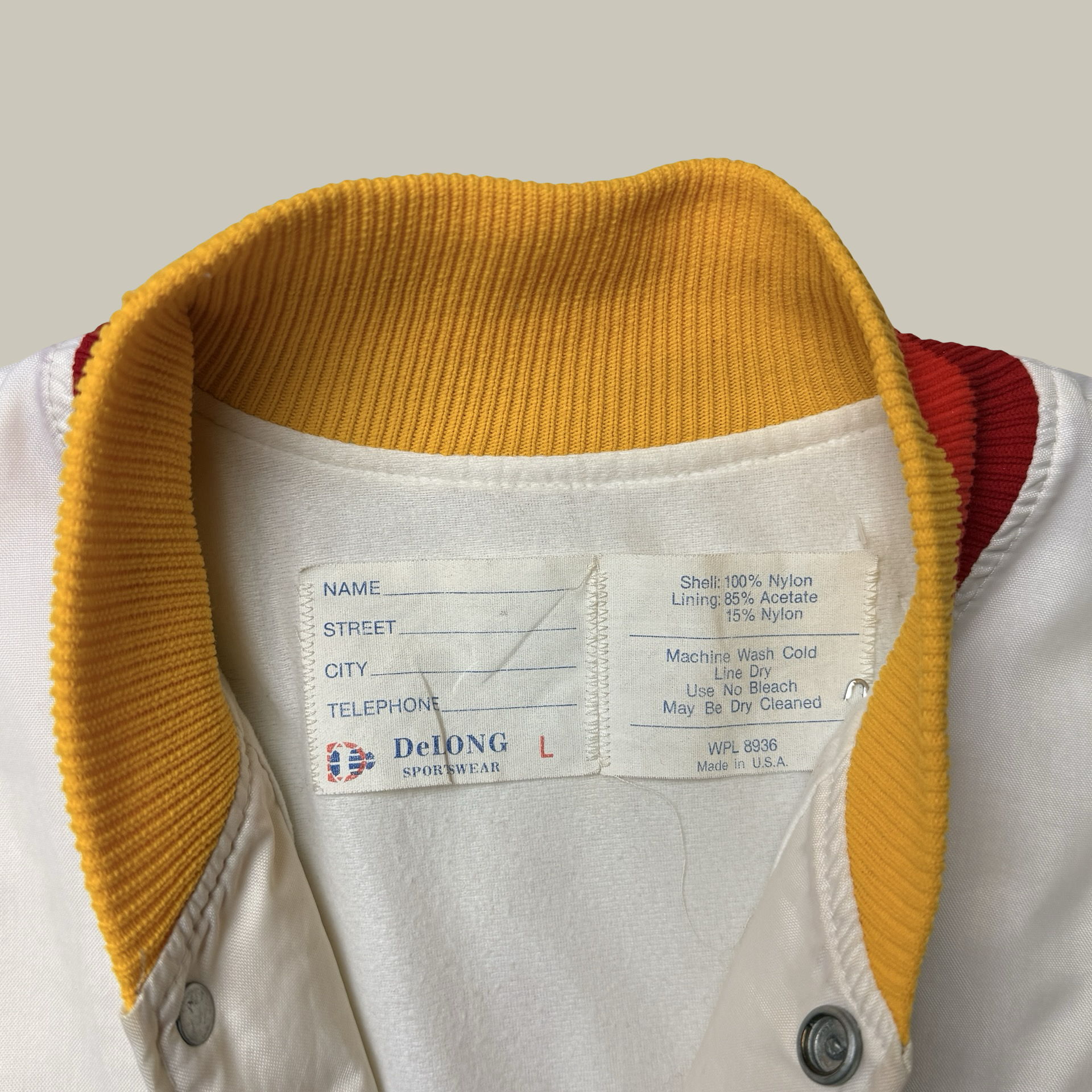 LITTLE BILL’S SALOON SATIN VARSITY JACKET (C. LATE 1970s–1980s)