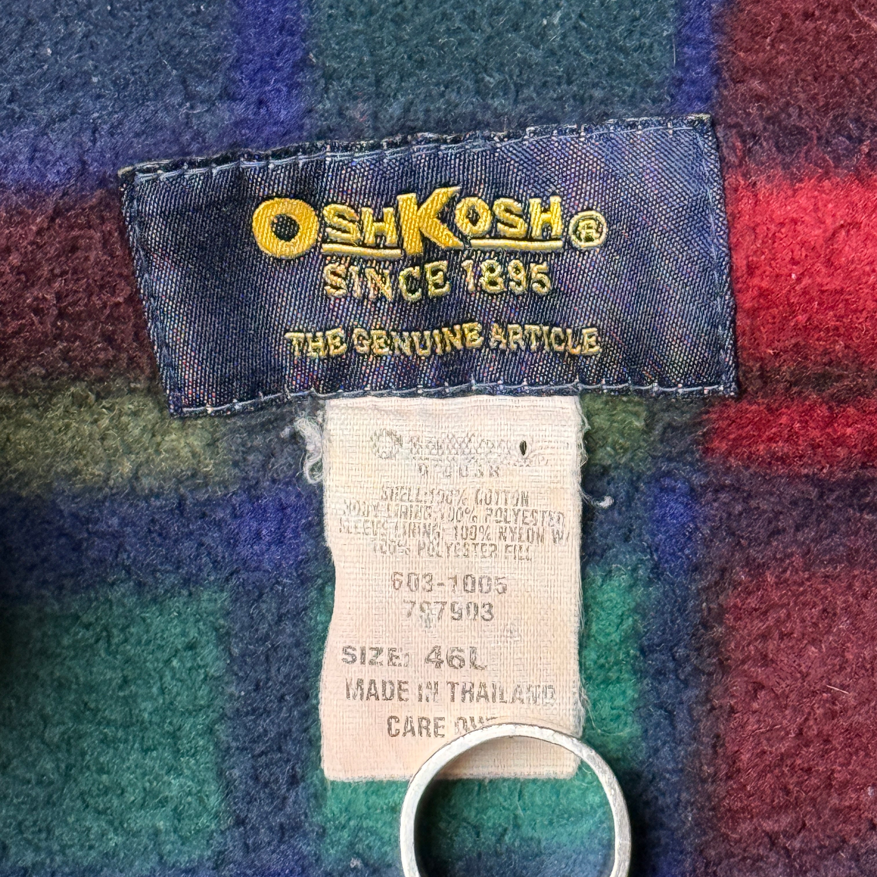 OSHKOSH DENIM BLANKET-LINED CHORE JACKET · CIRCA LATE 1980S–EARLY 1990S