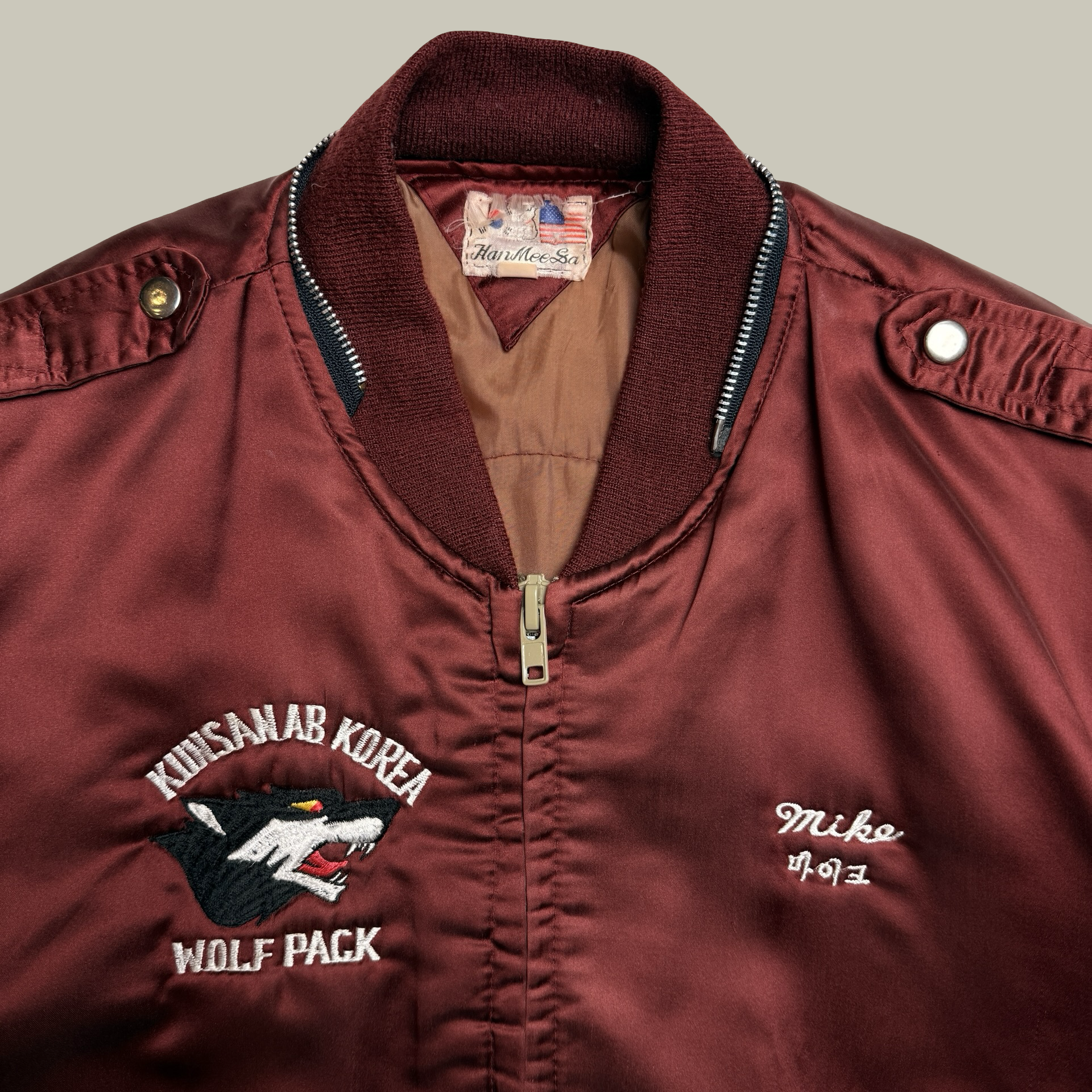 JAPANESE SOUVENIR SUKAJAN DRAGON BOMBER JACKET (C. 1986)