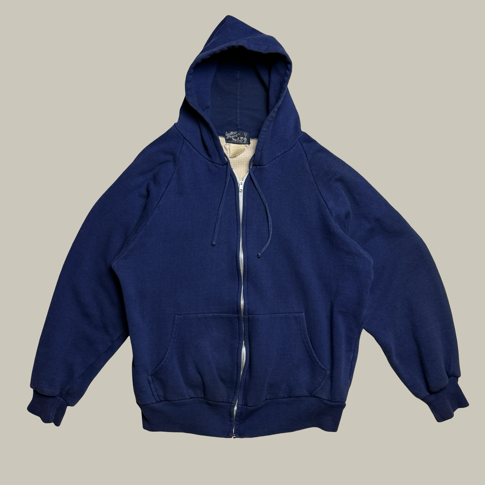 SUTTON PLACE THERMAL LINED ZIP HOODIE (CIRCA 1969–1972)