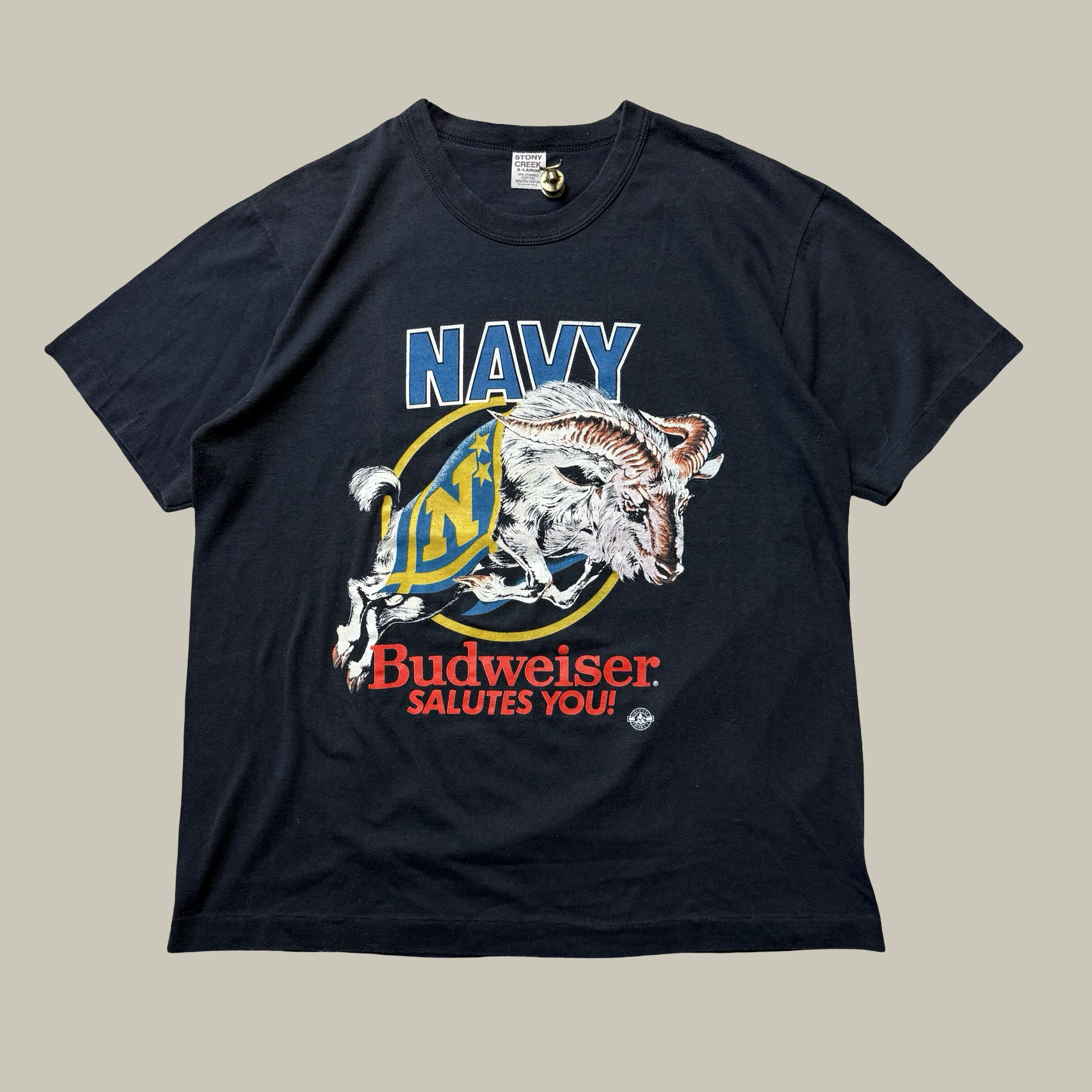 U.S. NAVY BUDWEISER SALUTES YOU T-SHIRT · CIRCA 1990S