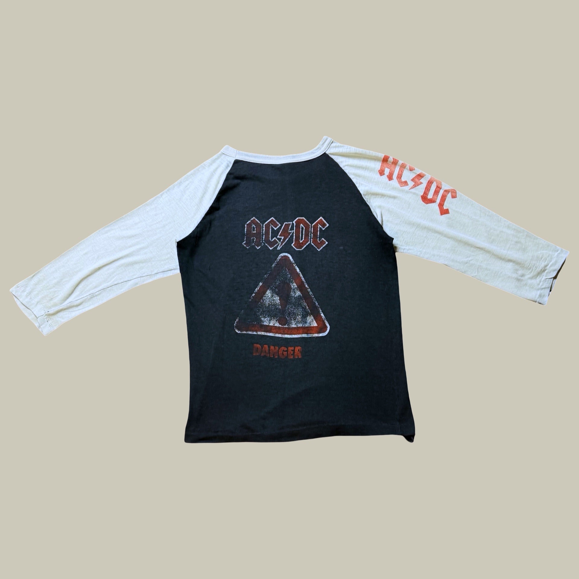 AC/DC “WHO MADE WHO” 1980s RAGLAN SHIRT