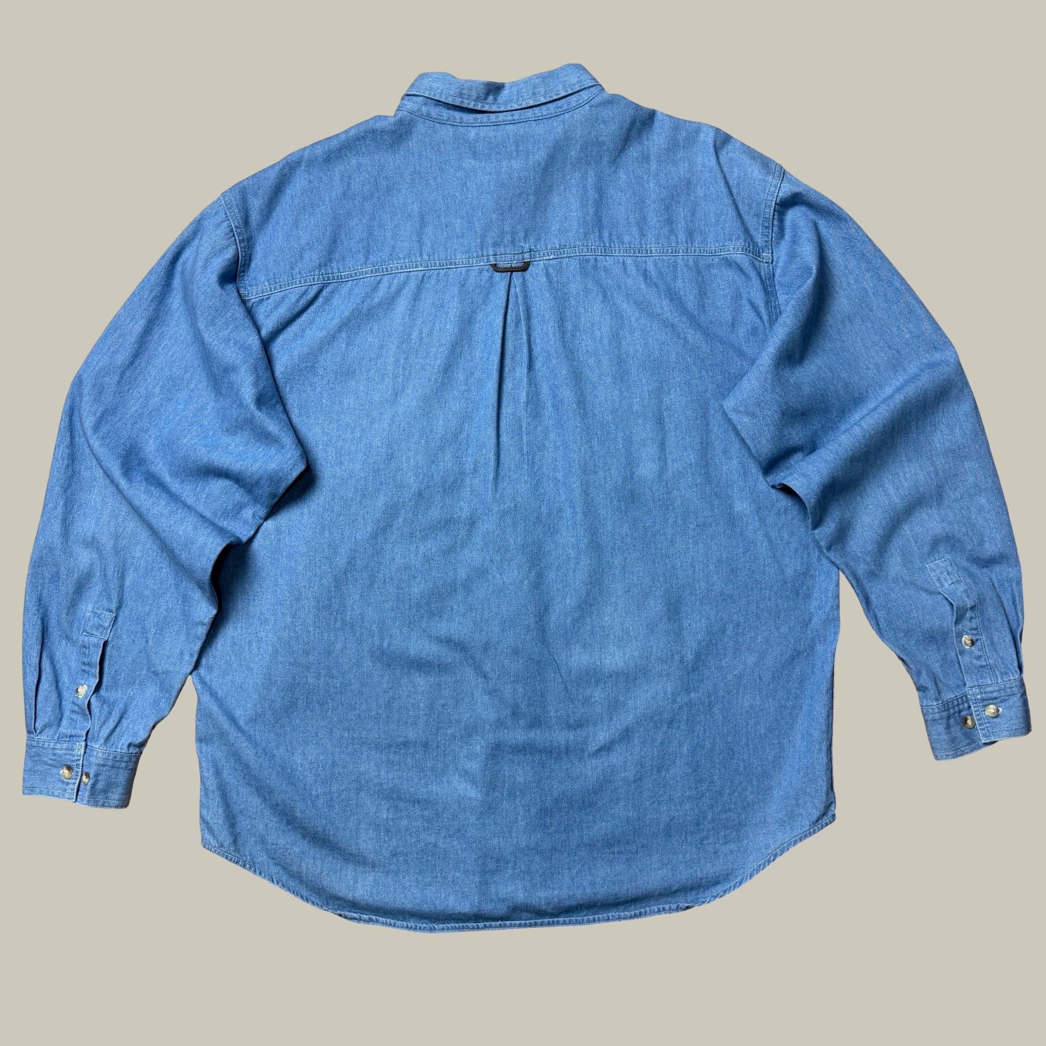 MARLBORO COUNTRY STORE DENIM WORK SHIRT CIRCA LATE 1990S