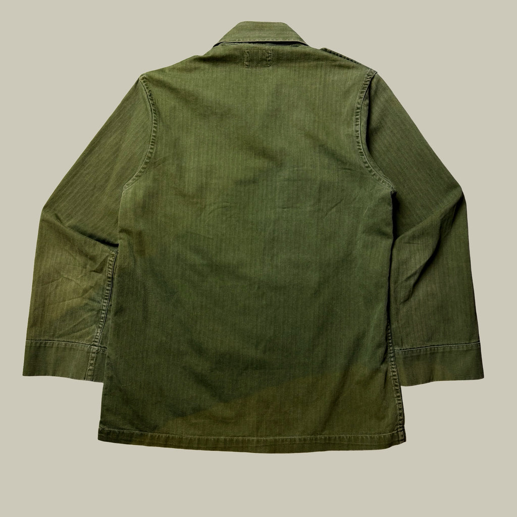 BELGIAN ARMY HERRINGBONE TWILL FIELD SHIRT CIRCA EARLY 1960S