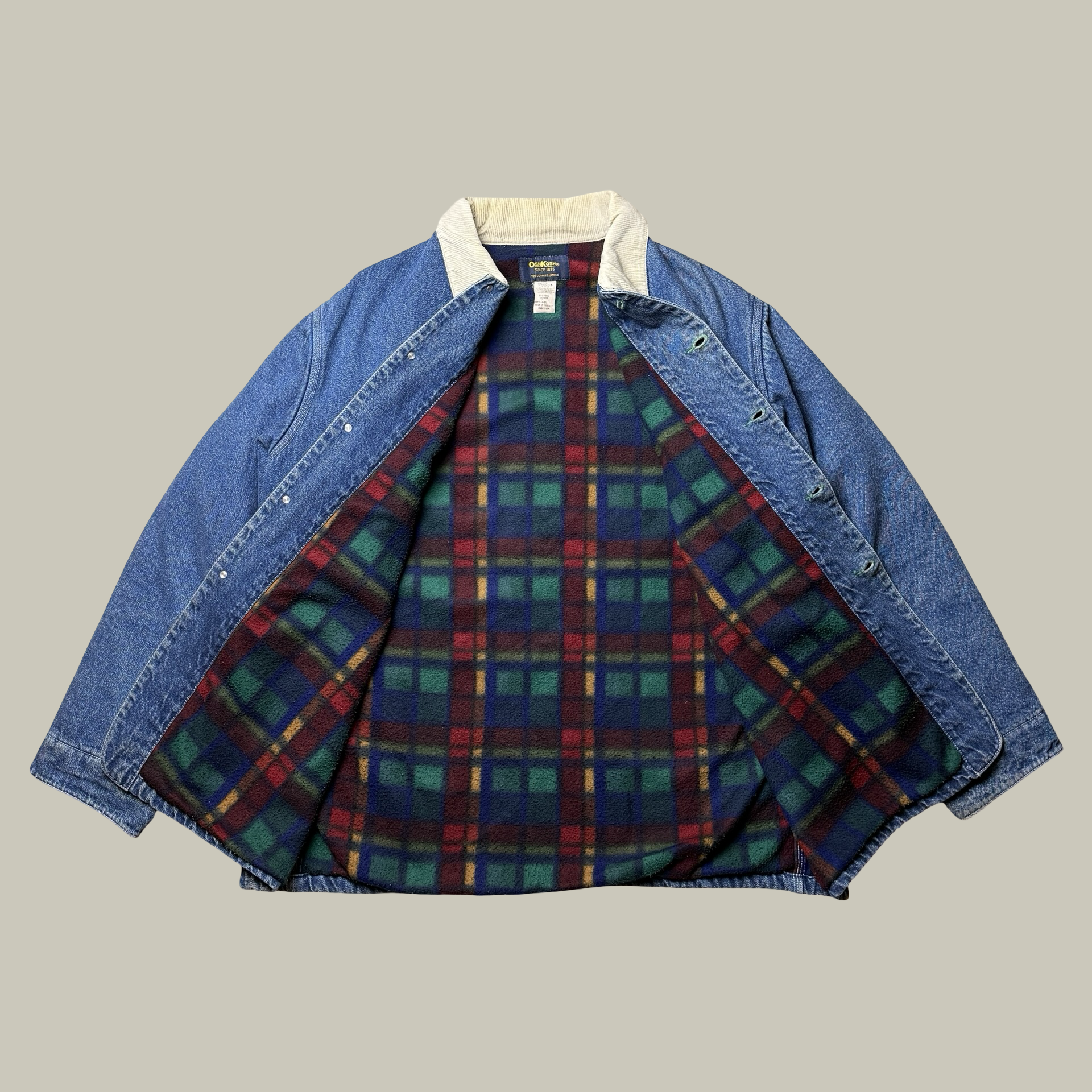 OSHKOSH DENIM BLANKET-LINED CHORE JACKET · CIRCA LATE 1980S–EARLY 1990S