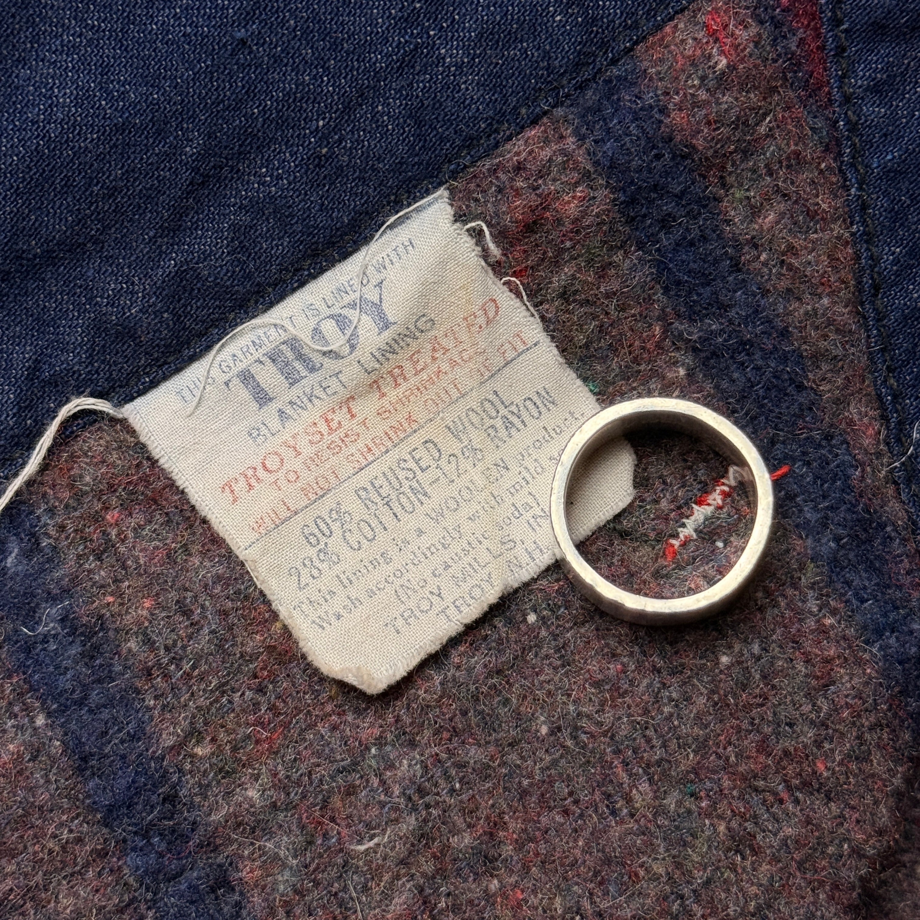 1940s SEARS ROEBUCK BLANKET-LINED DENIM CHORE COAT