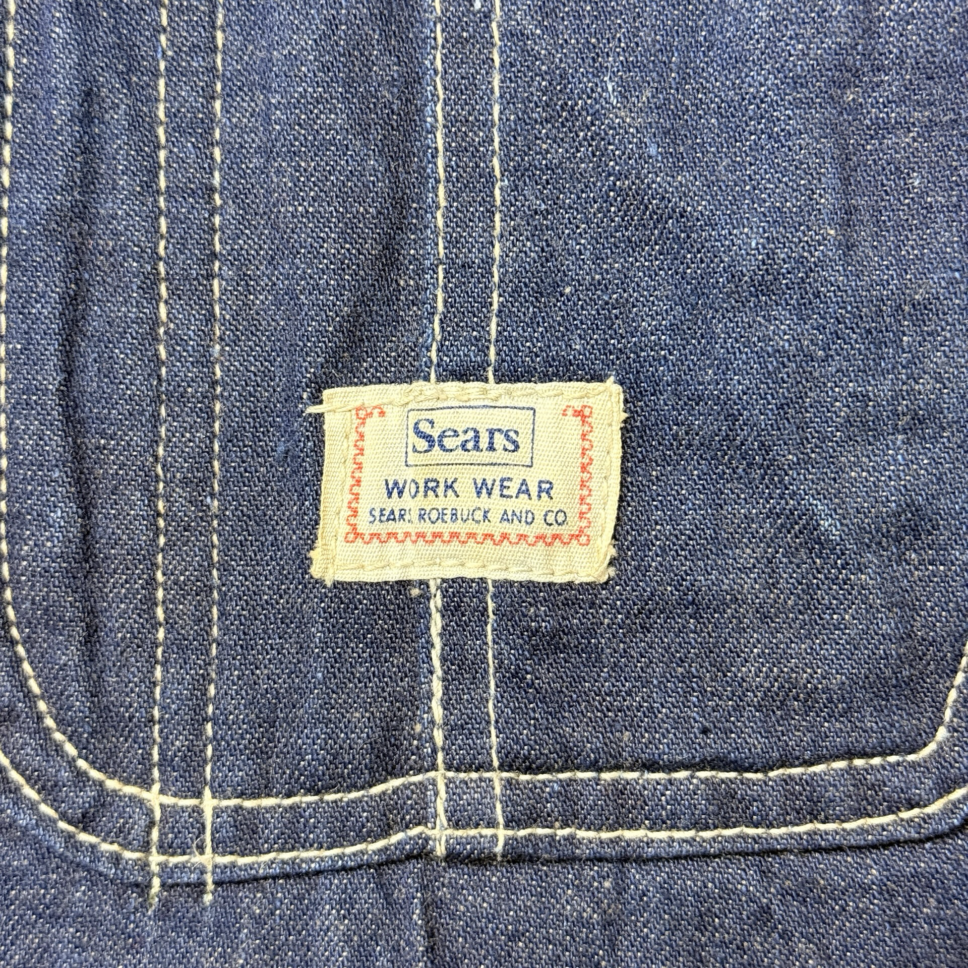 1940s SEARS ROEBUCK BLANKET-LINED DENIM CHORE COAT