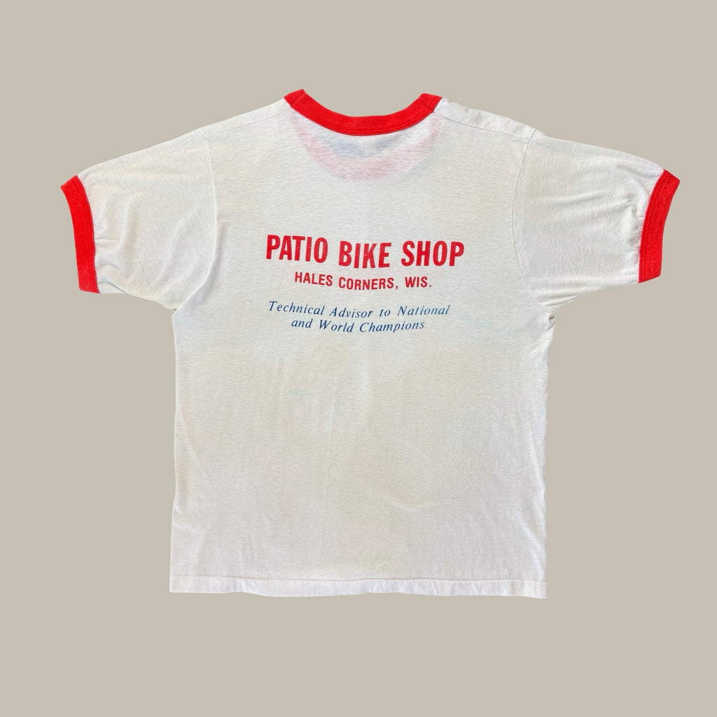 PATIO BIKE SHOP CAMPAGNOLO RINGER T-SHIRT · CIRCA 1970S-1980S