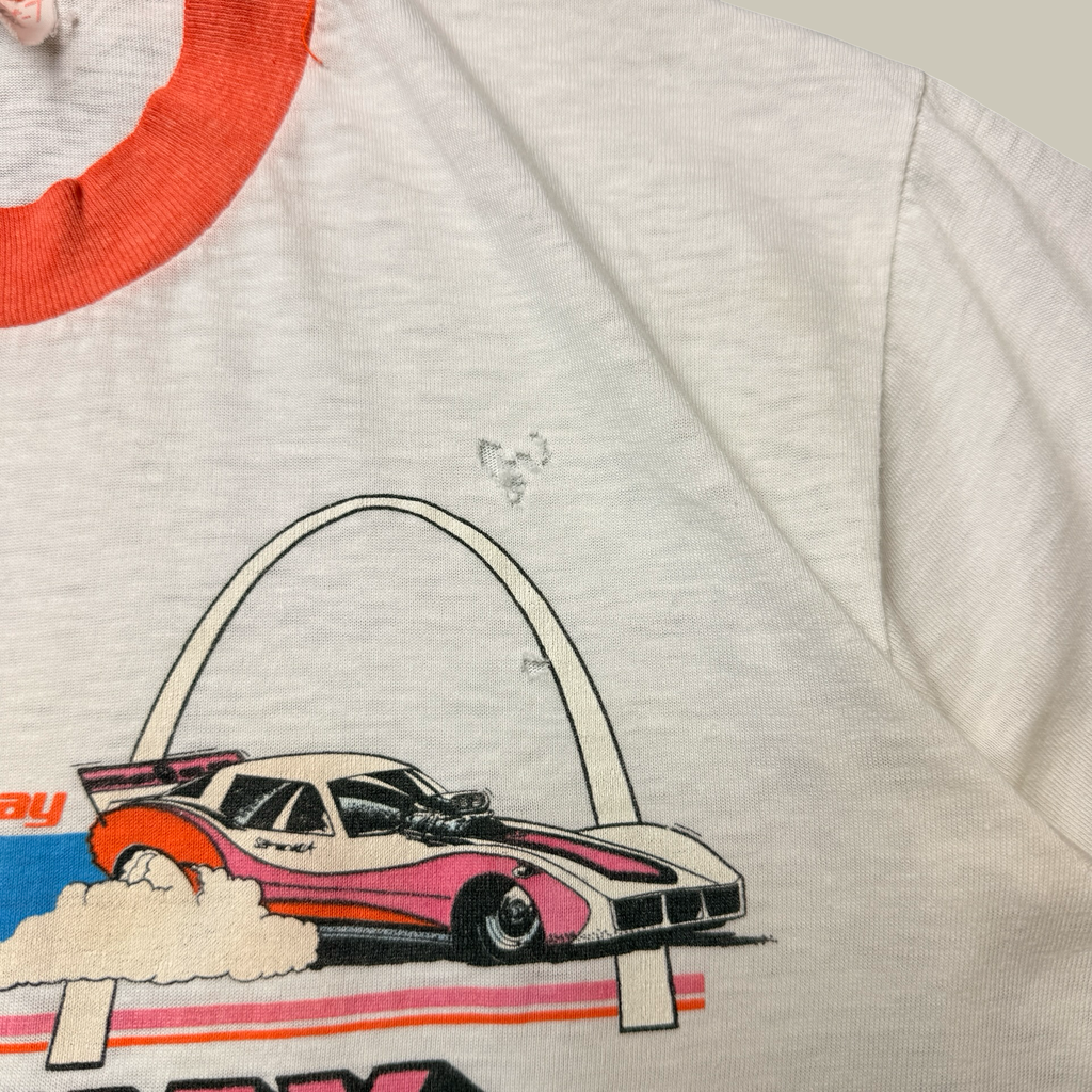 AHRA SLIR GATEWAY NATIONALS RINGER TEE CIRCA 1984