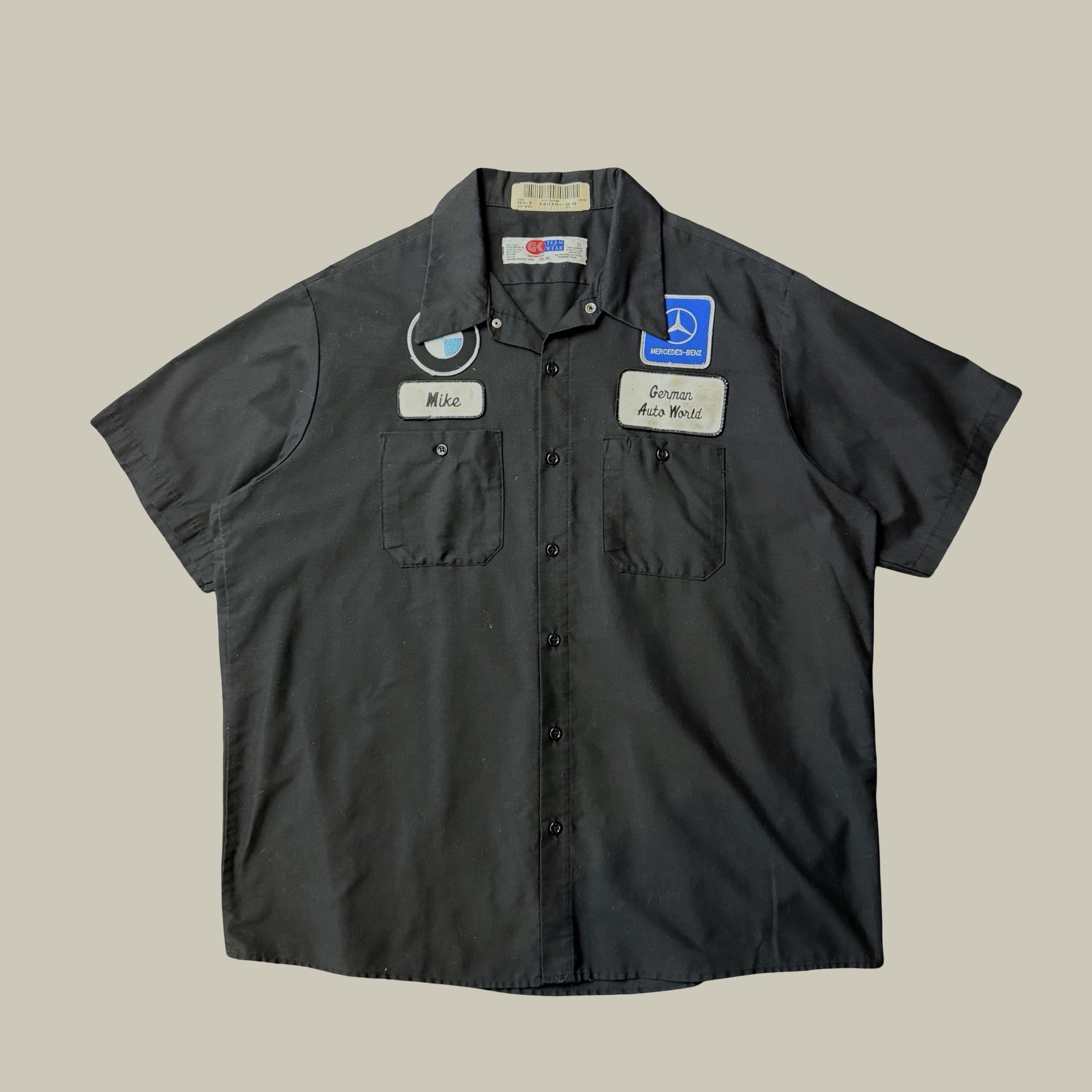 GERMAN AUTO WORLD MECHANIC WORK SHIRT · CIRCA EARLY 2000S