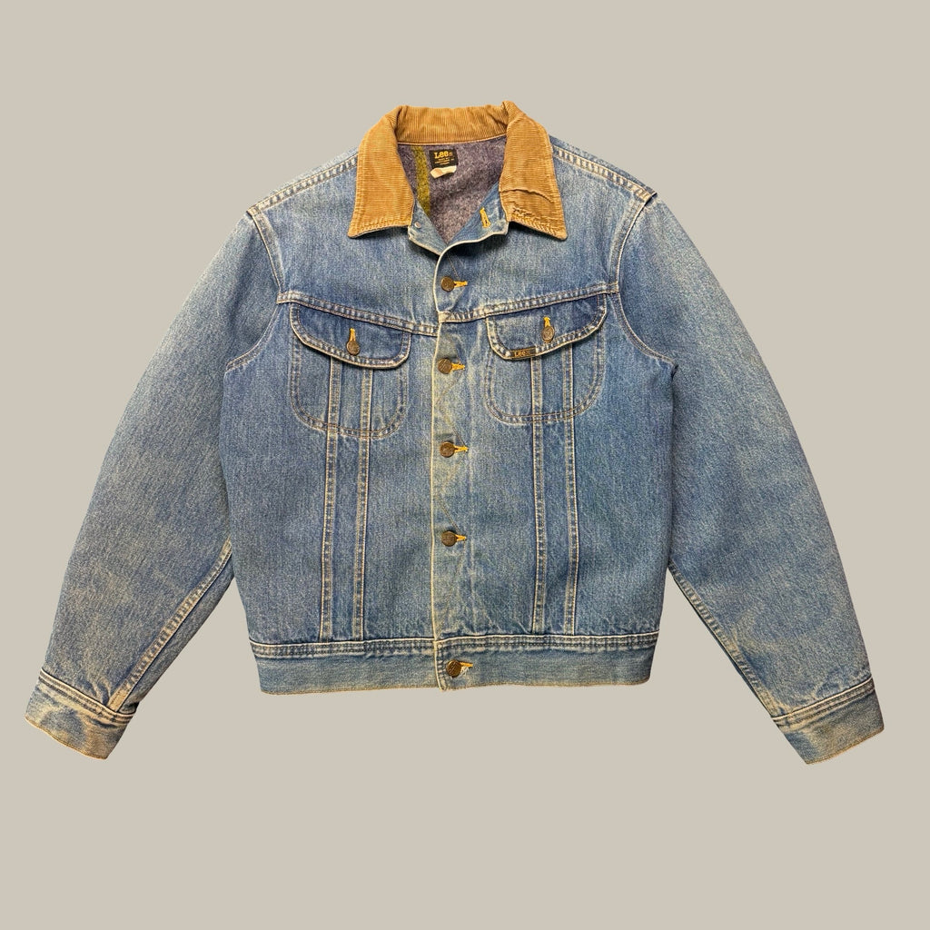 LEE STORM RIDER BLANKET-LINED DENIM JACKET WITH CORDUROY COLLAR