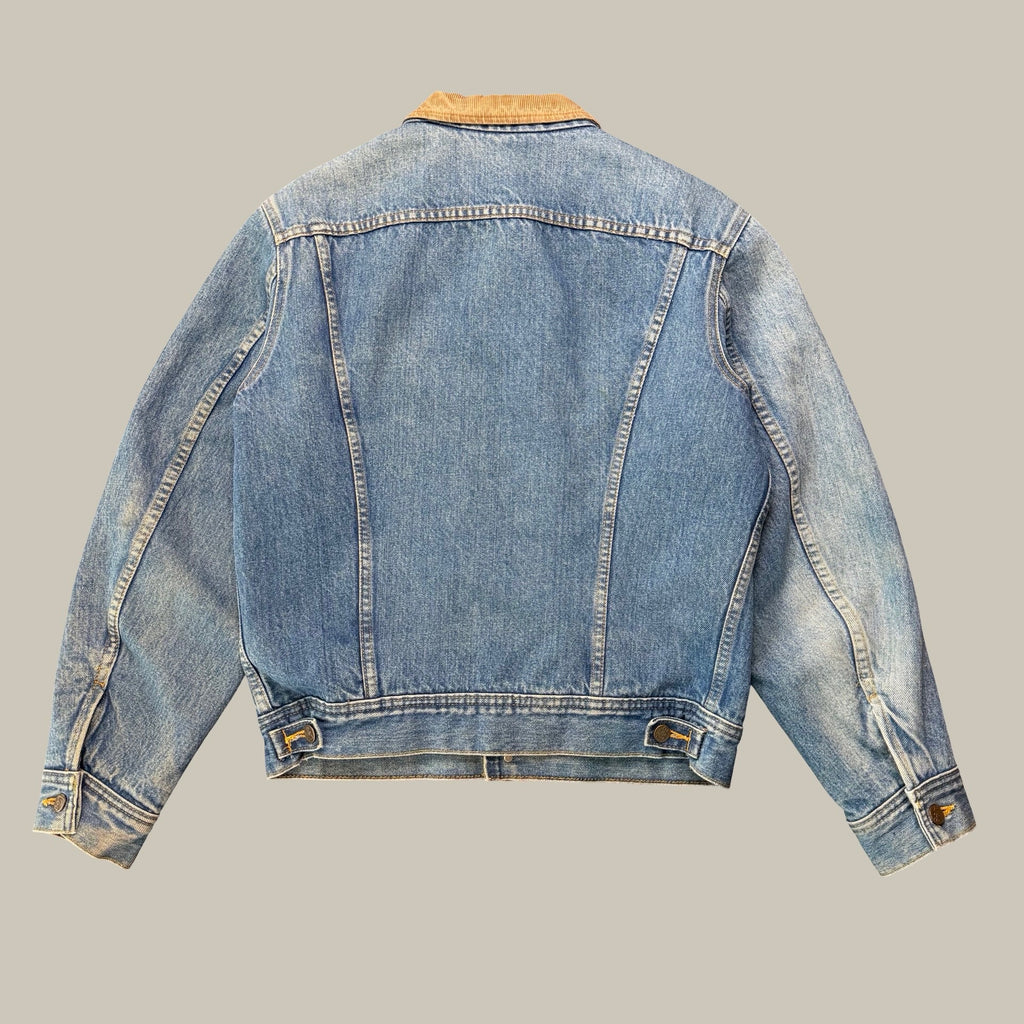 LEE STORM RIDER BLANKET-LINED DENIM JACKET WITH CORDUROY COLLAR