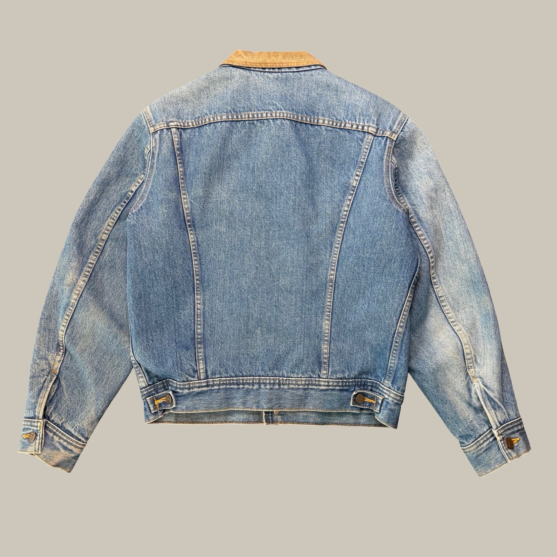 LEE STORM RIDER BLANKET-LINED DENIM JACKET WITH CORDUROY COLLAR