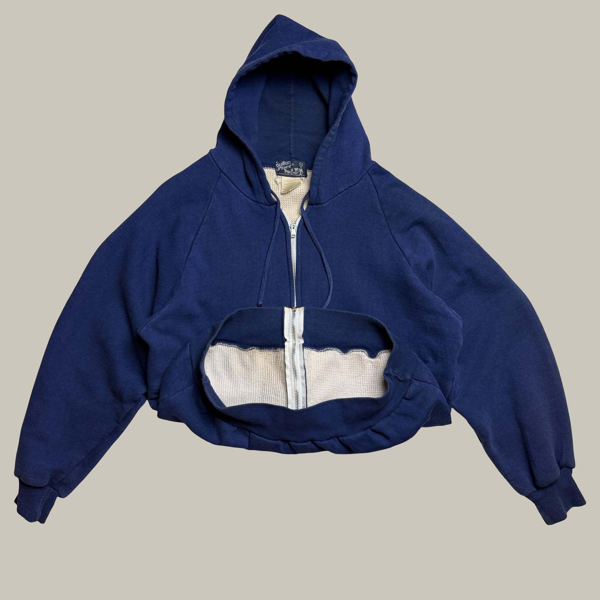 SUTTON PLACE THERMAL LINED ZIP HOODIE (CIRCA 1969–1972)