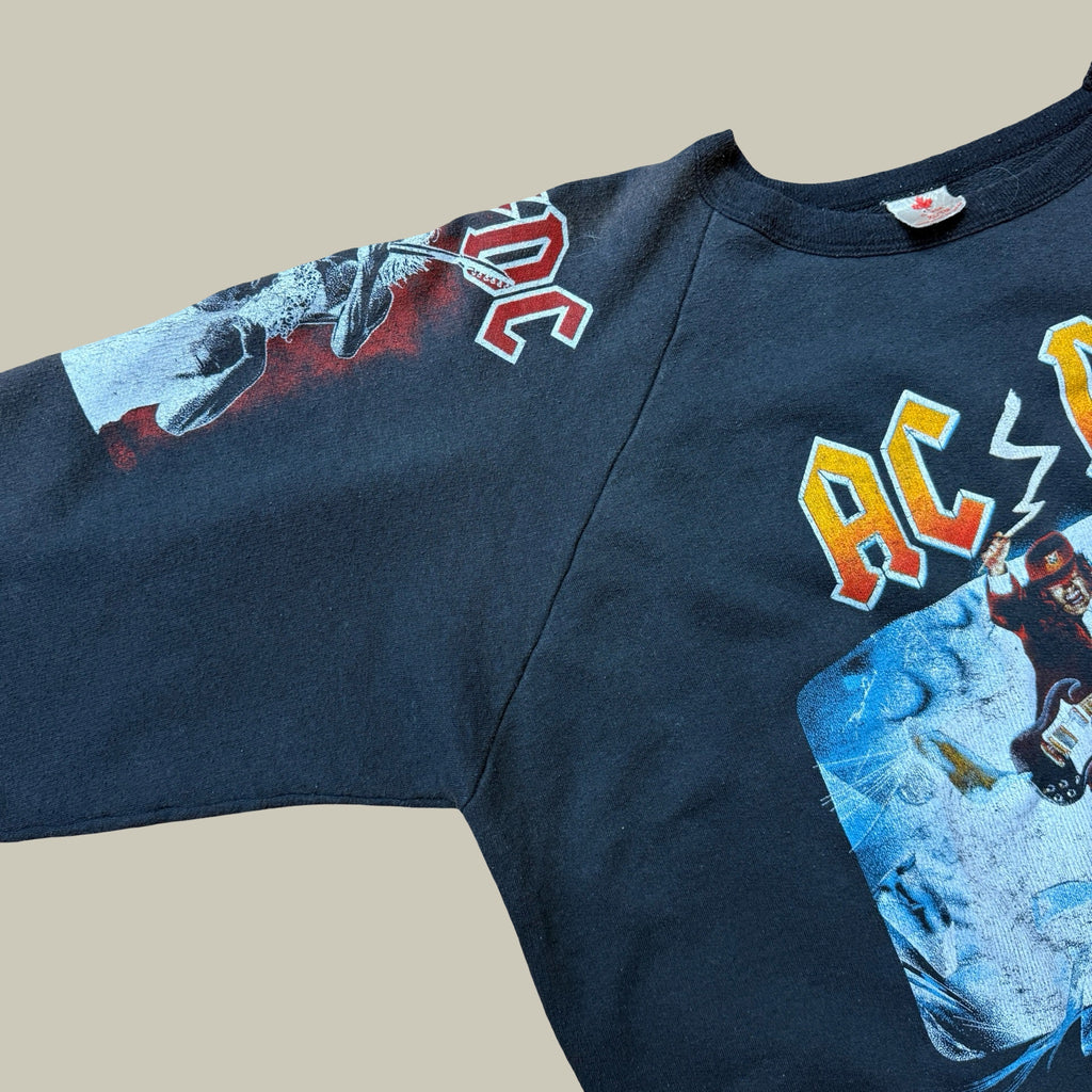 1988 AC/DC BLOW UP YOUR VIDEO RAGLAN SWEATER