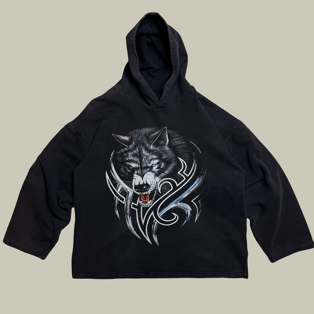 Y2K WOLF GRAPHIC HOODIE