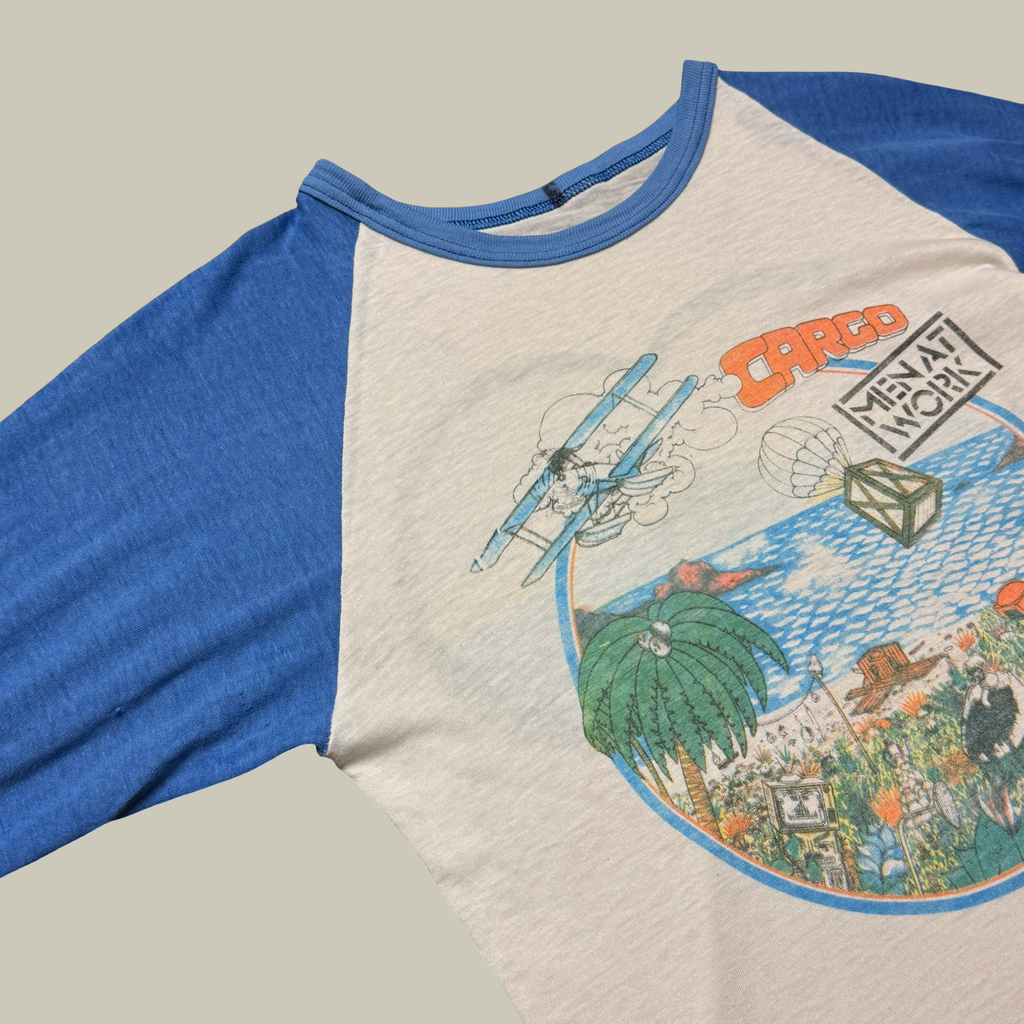 MEN AT WORK 83’ NORTH AMERICAN TOUR RAGLAN SHIRT
