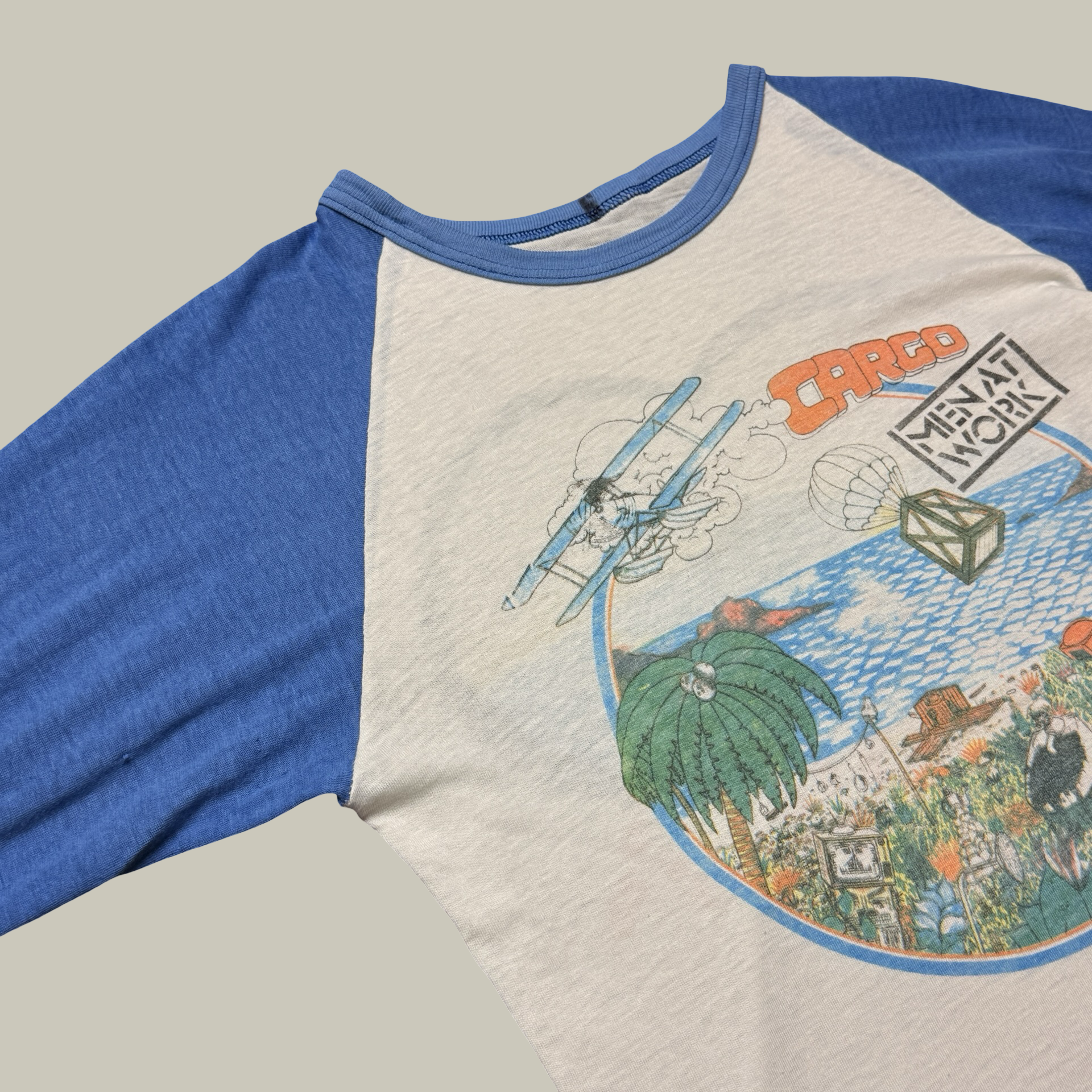 MEN AT WORK 83’ NORTH AMERICAN TOUR RAGLAN SHIRT