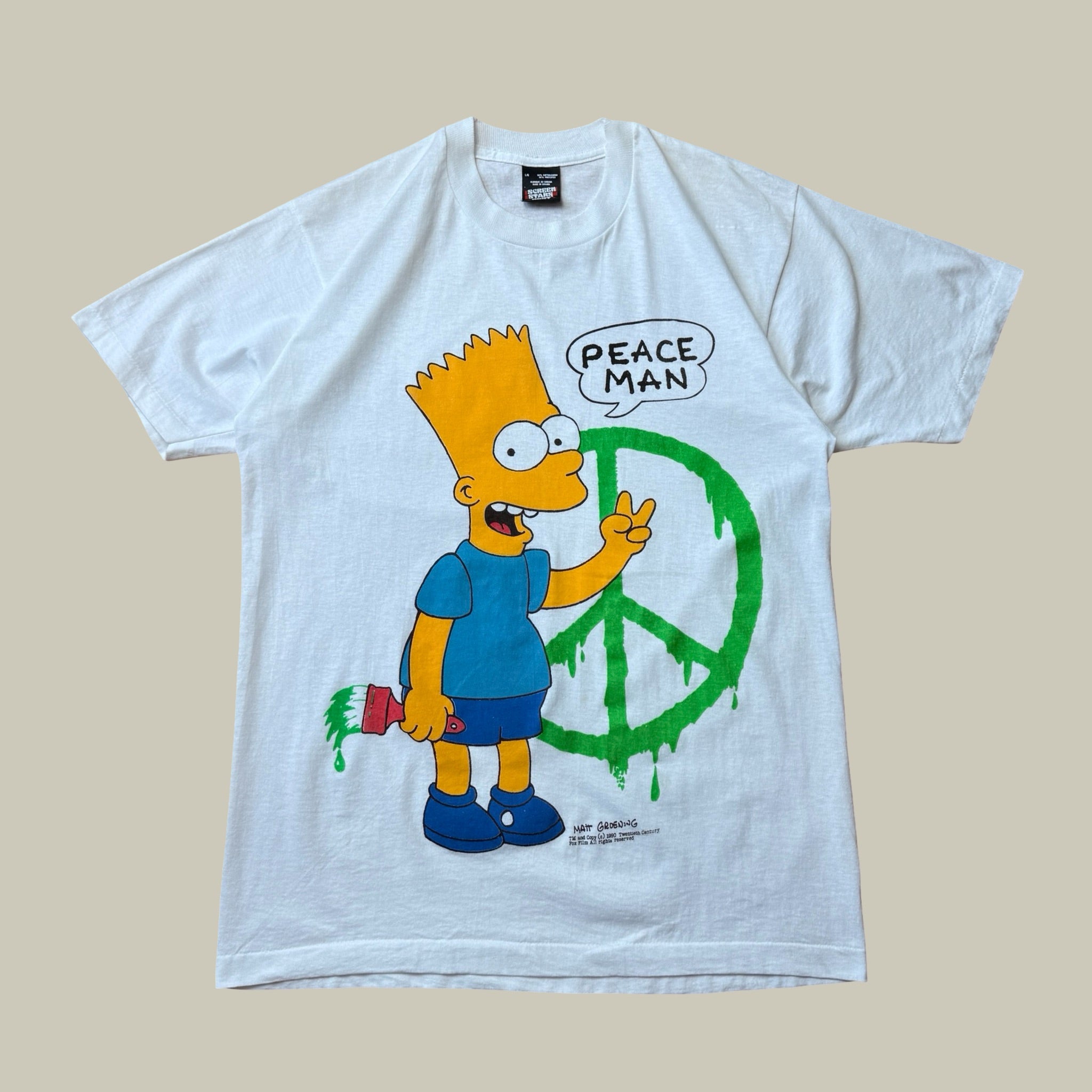 BART SIMPSON PEACE MAN TEE