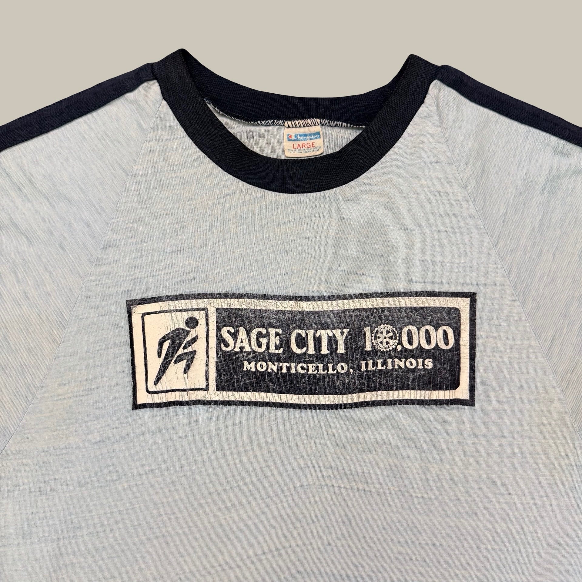 SAGE CITY 10,000 SINGLE STITCH RAGLAN T-SHIRT