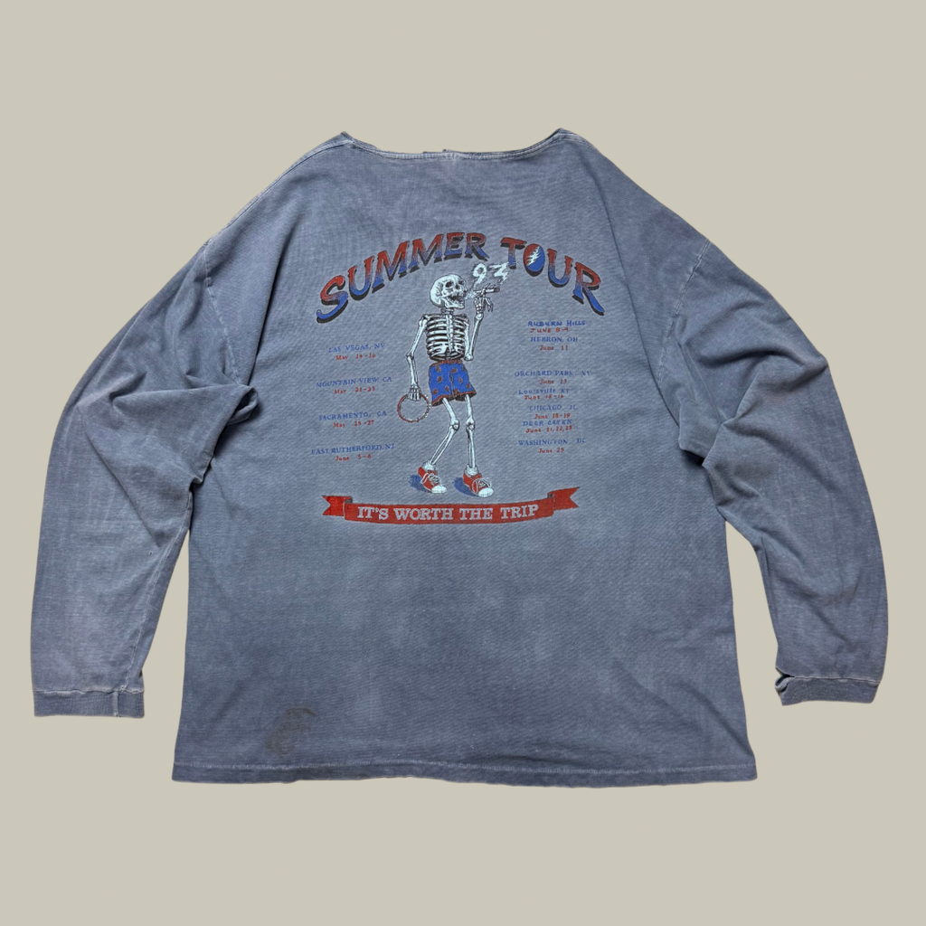 GRATEFUL DEAD 1993 SUMMER TOUR LOT LONG SLEEVE TUFF TEE CIRCA 1987