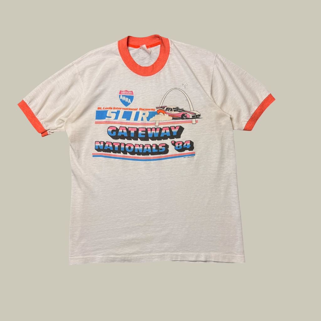 AHRA SLIR GATEWAY NATIONALS RINGER TEE CIRCA 1984