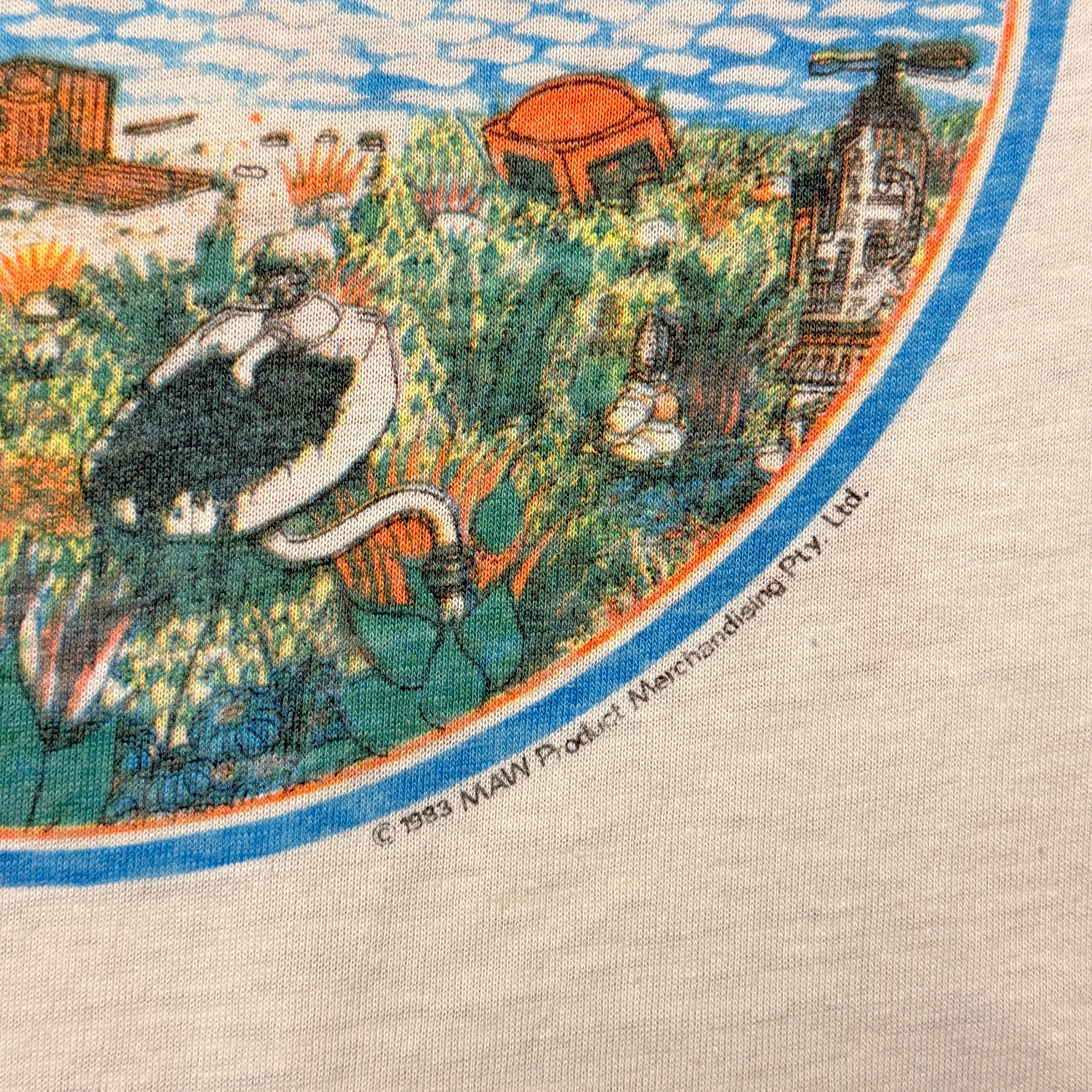 MEN AT WORK 83’ NORTH AMERICAN TOUR RAGLAN SHIRT