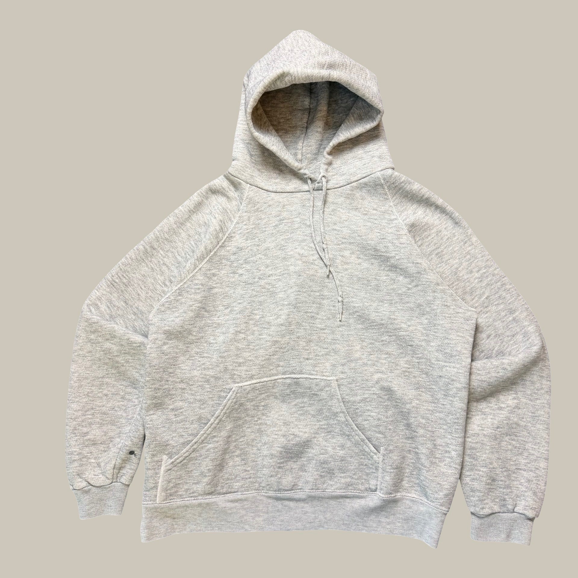HEATHER GREY ATHLETIC HOODIE (1970s-1980s)