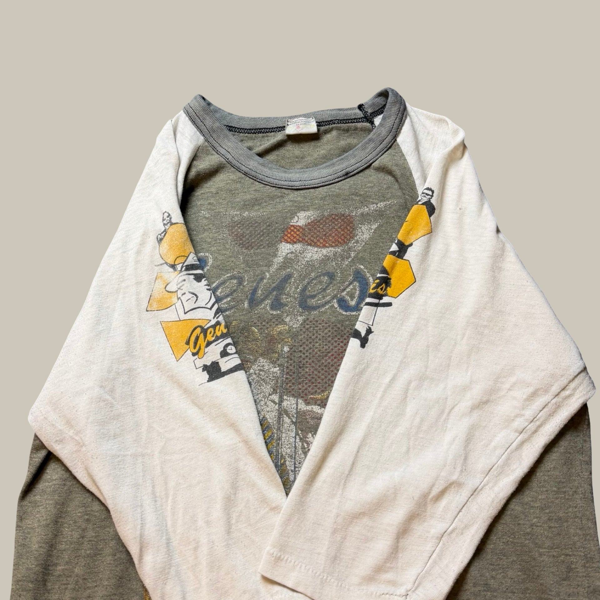 GENESIS WORLD TOUR RAGLAN CONCERT T-SHIRT CIRCA EARLY 1980S