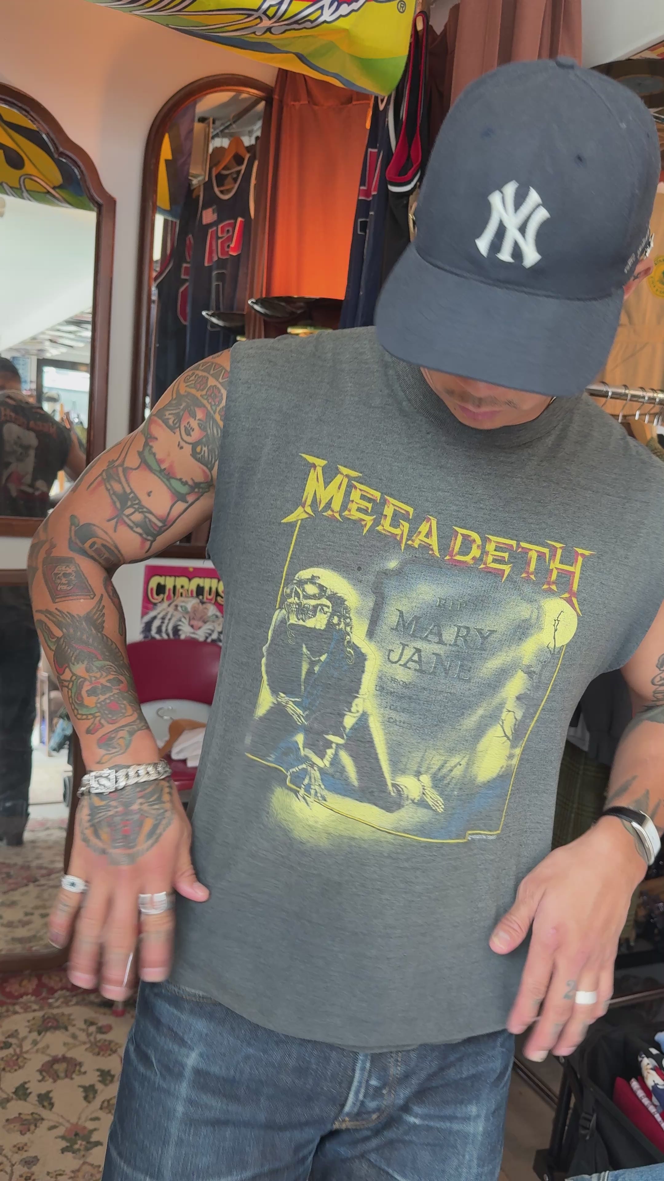 MEGADETH “RIP MARY JANE” CUT-OFF T-SHIRT · CIRCA 1988