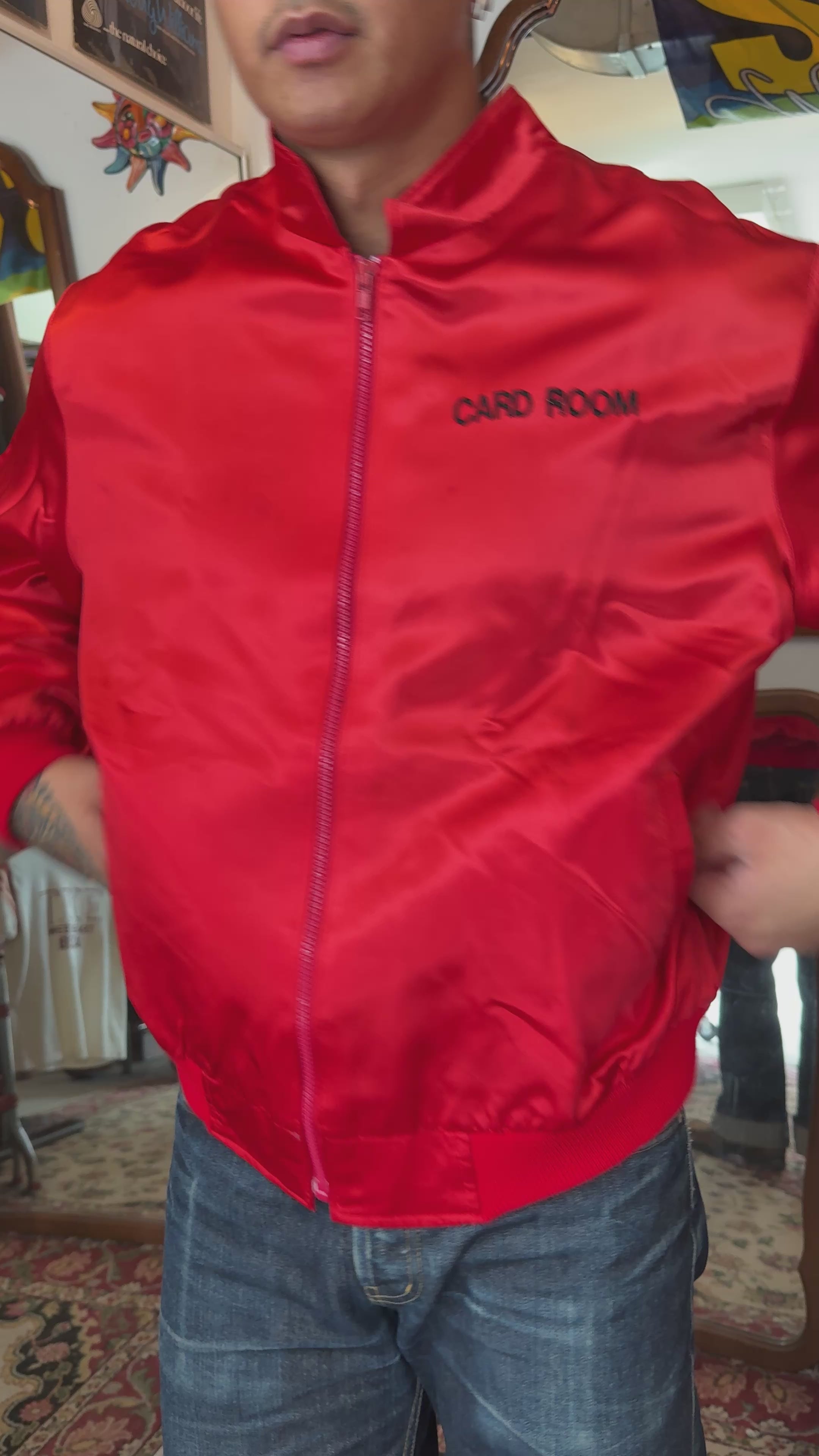 70’s UNION PLAZA SATIN BOMBER